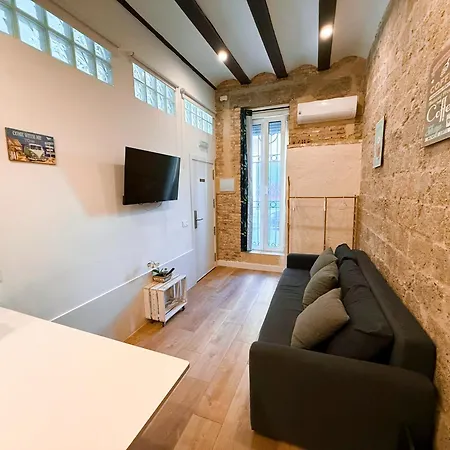 Loft Independiente Con Piscina Compartida En Centro De Апартаменты Валенсия